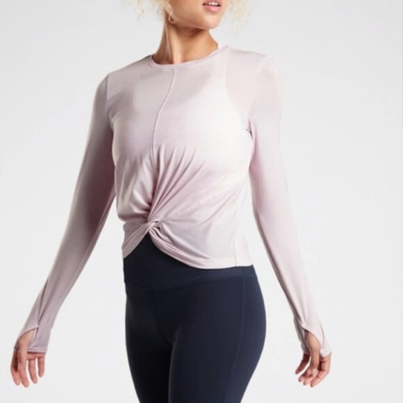 Athleta Tops - Athleta Essence Twist Long Sleeve Shirt